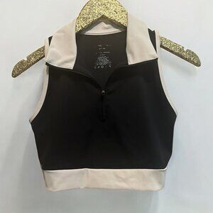 Sincerely Jules Active Women's Black & White Cropped Top Size Medium